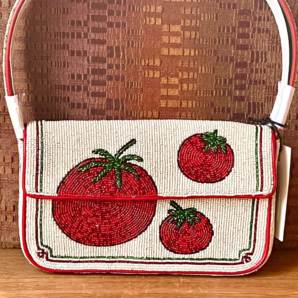 🌺🎉HP🎉🌺 NWT Staud Tommy Shoulder Bag Tomato - Picture 2 of 16